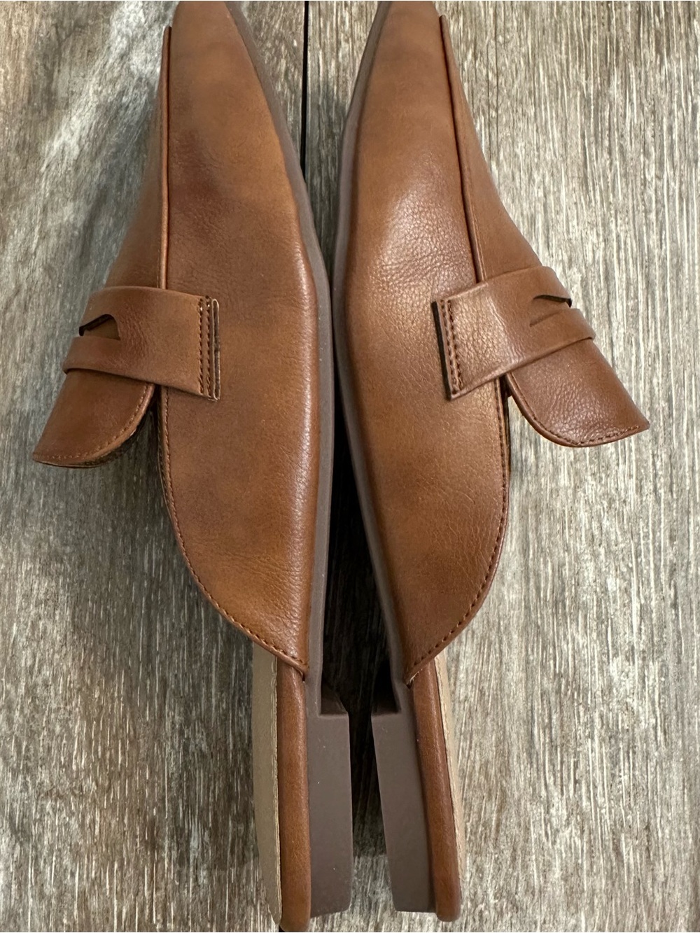 Women's Slip-OnPointy-toe Penny Loafer Mules in Brown, NWOB, Size 9 - Picture 2 of 8